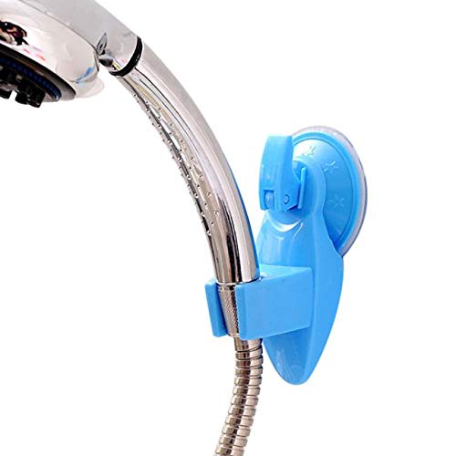 Preisvergleich Produktbild LIMITA Möbel Wohnaccessoires,Starke Saugnapf-Brausestütze für Duschkopf Duschkopfhalter (Blau)