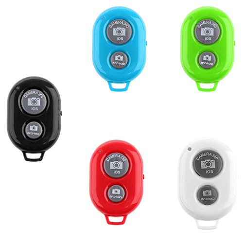 MagiDeal Pulsante di Scatto Remoto Bluetooth Monoposto Stick Selfie per Cellulare Android iPhone iPad Tablet - Nero