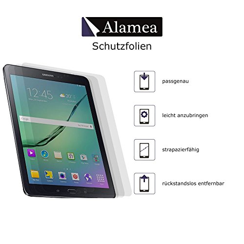 3x Alamea Samsung Galaxy Tab S2, Tab S3 9,7″ Schutzfolie – passgenaue Folie in kristallklarer Premium Qualität zum Schutz Ihres Displays - 2