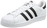 White adidas Superstar, Zapatillas Hombre, Blanco (Ftwbla / Negbas / Negbas), 44 2/3 EU