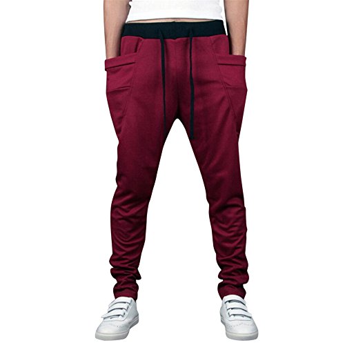 Clearance Bestoppen Mens Casual Jogging Walking Trousers,Slim Fit Plus Size Training Pants Cotton Gym Fitness Leggings Tracksuit Bottoms Elastic Solid Sweatpants Sportwear for Men (3XL, Gray 3)
