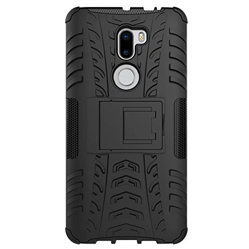 Xiaomi Mi5S Plus Funda   Heavy Duty  H  brida Rugged Armor Case Choque Absorci  n Protecci  n Dual Layer Bumper Carcasa con pata de Cabra para Xiaomi Mi5S Plus Negro