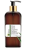 Shampooing Organique à l'Aloe vera, à l'Argan, Kératine et Ceramides végétales - Cheveux abîmés et secs Sans parabens Anti perte de cheveux (500 ml)