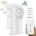Produktbild WLAN Steckdose Intelligent, 2er Set Smart Echo Steckdose Schaltbar Innen mit Alexa /Google Home /APP Fernbedienung Überspannungsschutz Zeitschaltuhr, Smart Plug für Apple / Android (2)