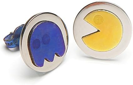 Pac man earrings, video game, retro gamer