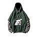 Produktbild BaZhaHei Herren Langarmshirt Herren Herbst Winter Langarm-Print mit Kapuze gefälschte Zweiteilige Pullover Tops Bluse