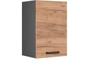 ‎VICCO Vicco Hängeschrank R-Line, hängender Küchenschrank, Goldkraft Eiche/Anthrazit, 40 cm