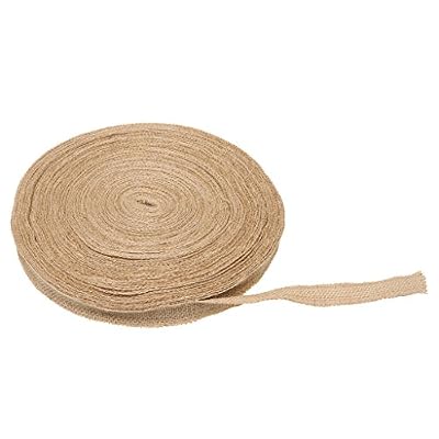 Générique Generic 50m Ruban en Toile de Jute pour Diy Bricolage Décor Party Mariage Noël - 2.5cm