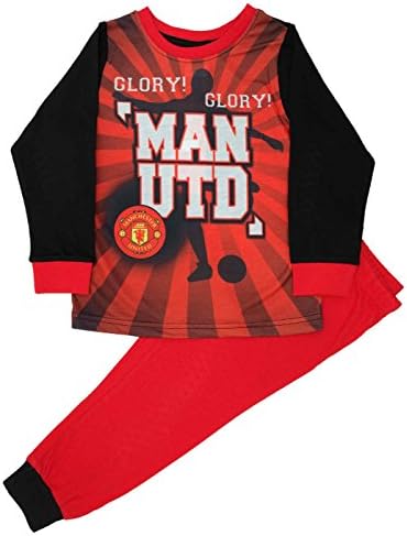 Kids Boys Manchester United Football Club Pyjamas Pjs Ages 3 to 12 Years