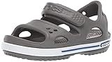 crocs 7.5 Heel and ankle strap. Crocs Crocband II Sandal PS K, Sandalias Unisex Niños, Gris (Slate Grey/Blue Jean), 23/24 EU