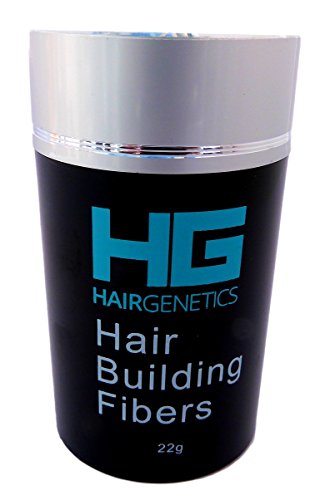 Hair Genetics® Advanced Keratin Hair Building Fibres Large 22g Dispenser, Natural, Thick & Textured, Amazing New Concept to Save Money, Professional Quality Fiber, Hair Loss Concealer Fibers For use by Men and Women. (Medium Brown)