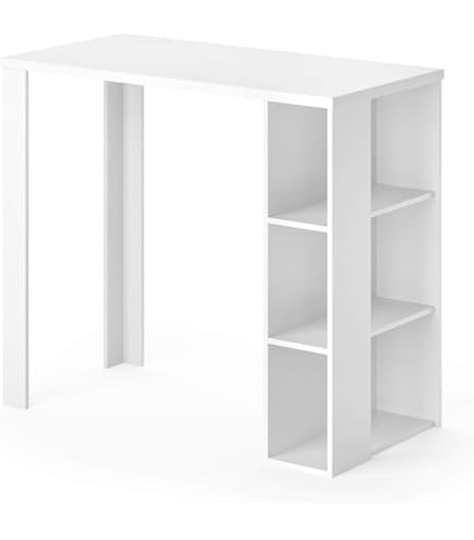 WOLTU Table de Bar 100x50x100 cm avec Tiroir et Rangements WOLTU Table de Bar 100x50x100 cm avec Tiroir et Rangements
