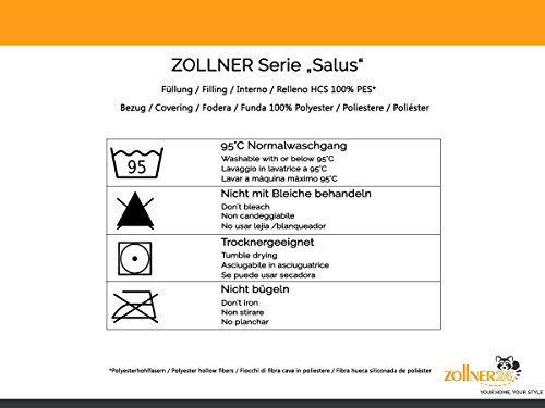 ZOLLNER® Seitenschläferkissen / Schwangerschaftskissen / Stillkissen / Lagerungskissen 40×145 cm, Gewicht: 1200 g, in weiteren Größen erhältlich, direkt vom Hotelwäschespezialisten, Serie „Salus“ - 6