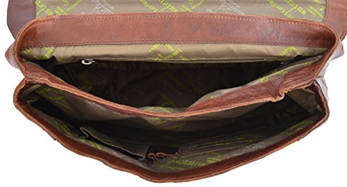 Gusti Leder studio „Rico“ große elegante Laptoptasche 12,1″ Arbeitstasche Wasserfester Innenstoff Lehrertasche Aktentasche Businesstasche Herrentasche Damentasche Rotbraun Braun 2B11-20-2wp - 4