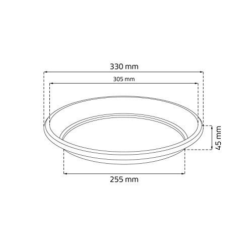 Terra Blumentopf Untersetzer Terra, terrakotta, 33 cm - 2