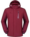 chaqueta impermeable 10000 mm trail ✔ DISEÑO HUMANIZADO - Diseño multibolsillos, los bolsillos interiores ocultos con cremallera pueden garantizar la seguridad de sus bienes personales, es tan conveniente y práctico colocar una correa para el cable de los auriculares. Tecnología de sastrería cómoda, ideal para excursiones al aire libre como camping, senderismo, viajes y ropa casual de trabajo diario.