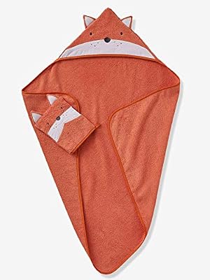 VERTBAUDET Cape de bain Renard Terre cuite 80X80