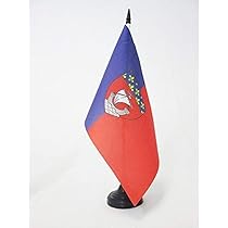 Mini Drapeau De Table Saint Piran - Décoration Bureau Cornouailles 15x10 Cm - Socle Noir Inclus