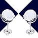 Makeup Mirror with 3X Magnification from AcerVea® - Professional Swivel mirror Best Compact Lighted Table Top Mirror with Stand- Double Sided Magnification with Soft LED Light for Bathroom, Vanity, Cosmetics - 3x AA Battery Operated , Illuminated and Adjustable - Improve Your Beauty Routine Today