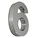 Produktbild SAILUN® LED 3D-Design Edelstahl Hausnummer, 304 inkl. Montagematerial, Höhe: 20cm, Arial (Edelstahl (LED), 6)