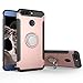 Produktbild QiongniAN Hülle für Huawei Honor V9 DUK-AL20 DUK-TL30 hülle Schutzhülle Case Cover + 360 Grad drehbare Halterung Pink