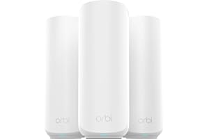 NETGEAR Orbi 370 Series | WiFi 7 Mesh System | Mesh WiFi Router + 2 Extenders | Up To 3.6 Gbps Speed | Covers 4,500 sq. ft | 70 Devices | 2.5GB Internet Port | Dual Band BE3600 (RBE373)