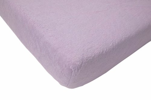 Jollein 550_0048 Fitted Sheet Terry Cloth (75 x 150 cm, Purple)