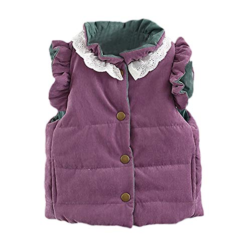 Preisvergleich Produktbild HUIHUI Kinder Baby Kleidung, Cape Mantel Winter jackenstaender warme Sweatjacke Fleecejacke Outdoorjacket (Lila,3-4Jahre)