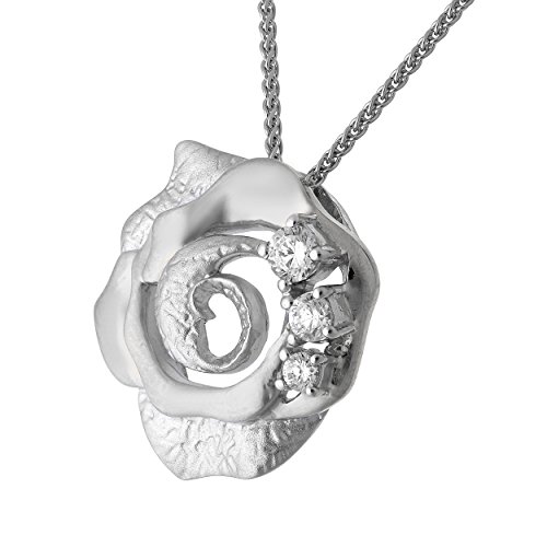 Orphelia Damen-Anhnger mit Kette 925 Silber rhodiniert Zirkonia wei Brillantschliff - ZH-7091 Orphelia Damen-Anhnger mit Kette 925 Silber rhodiniert Zirkonia wei Brillantschliff - ZH-7091