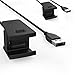 Produktbild MoKo Fitbit Charge 2 Charger Ladekabel - [2 Stück]Premium Ersatz USB-Ladekabel Ersatz-Ladegerät Ladestation Charging Dock Adapter USB Ladekabel für Fitbit Charge 2 Armband Zur Herzfrequenz und Fitnessaufzeichnung, Schwarz