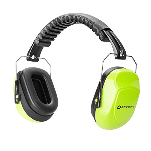 ECOOPRO Gehörschutz, Kapselgehörschützer mit verstellbarem Stirnband, gepolsterte Ohrkissen, faltbare und leichte Geräusche, die Ohrenschützer für Schieß-, Bau-, Lese- und Werftarbeiten abbrechen - 2