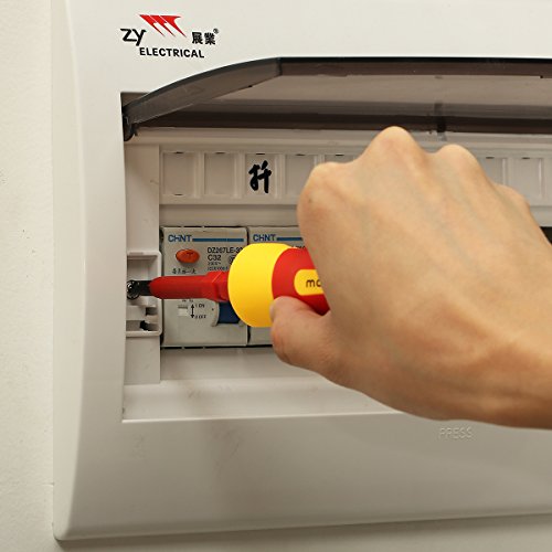 Schraubendreher MOHOO® Schraubendreher Set Schraubendrehersatz 7-tlg Elektrischer Isolationsschutz CR-V-Stahl mit Wärmebehandlung Präzisions Professionelle Portable Hardware- tools - 6