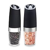 【Rugosidad ajustable】Los molinos de sal o pimienta cuentan con molinillos de cerámica de alta calidad que admiten diferentes configuraciones de rugosidad de molienda de fina a gruesa. Para ajustar, ¡simplemente gira la perilla de la amoladora en la parte superior del dispositivo para encontrar la configuración que te gusta! Sabor puro: las rebabas de molienda de cerámica no cambian el sabor de la rutina, dando como resultado ingredientes frescos, auténticos y puros. Las especias frescas son más