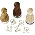 Stemplino Midistempel Biene – 18mm Motiv, Holzstempel Für Bullet Journal & Kinder, FSC-zertifiziert