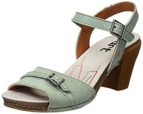 Art 0226 Memphis I Feel, Sandalias con Correa de Tobillo para Mujer, Verde (Eton), 38 EU