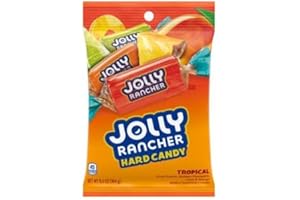 A AMERICAN FOOD MART American Food Mart |Tropical Hard Candies 184 g (6.5 oz) | American Import | Hard Candies | Fruit Punch, Golden pineapple, Lime and Mango Flavours | Pack of 1