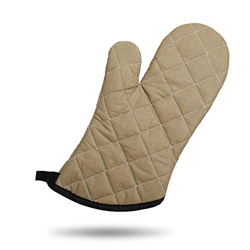 Preisvergleich Produktbild gloveszhu Hitzebeständige Handschuhe Ofen Verbrühschutz Isolierung Hochtemperatur-Backhandschuhe Gold Single