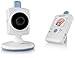 Foscam FBM2307 Digital Video Baby Monitor - Night Vision, 2.4" Touchscreen LCD, VOX Video Toggle, Night Light Function, Rechargeable Battery, 2.4 Ghz Wireless (White/Blue)
