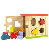 ColorBaby - Cubo actividades, de madera, 14 piezas (42139)