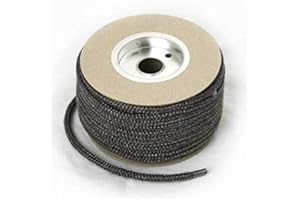 VOYTO Black Stove Door Replacement Fiberglass Rope Kit 9mm x 2m Standard Rope