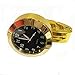 Produktbild Babyflower Universal Motorrad Lenkeruhr Fuer Harley 25/22MM 7/8" Lenker Uhren Aluminium Gold Wasserdicht