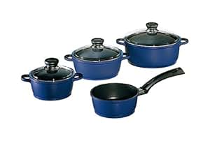 Berndes Topfset Color Cast 4-teilig blau: Amazon.de: Küche