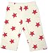GOTS Certified Organic Cotton Clothing Baby Pants (White-Red, 6-12m)