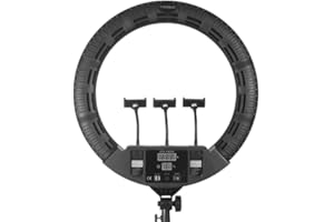 Yidoblo Kit luce ad anello per display digitale a LED da 100 W da 22 "per trucco, illuminazione per la pelle delle unghie, fotografia in studio video con borsa, treppiede e telecomando