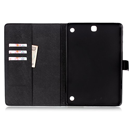 Galaxy Tab A 9.7 Hülle,Ukayfe Schwarz Augen Don’t Touch My Pad Painted Schutzhülle fur Galaxy Tab A 9.7 SM-T550 Ledertasche Lederhülle Smart Case Cover,[Bunt Muster Design] Kunstleder Tasche PU Leder Schutzhülle Brieftasche Etui Schale Hülle for Galaxy Tab A (9.7 Zoll) SM-T550 mit 1 x Schwarze Eingabestift - 6