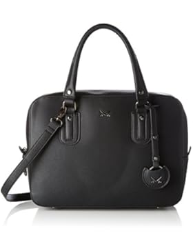 Sansibar Damen Bowling Bag Henkeltasche, Schwarz (Black), 10x24x32 cm