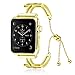 Produktbild Für Apple Watch Armband 38mm 40mm, Purple Angel iWatch Series Ersatzband Metal Strap Band Uhrenarmband Schlaufe Watch Edelstahl Armbänder mit Pandent und Tassel für Apple Watch Serie 4/3/2/1, Gold
