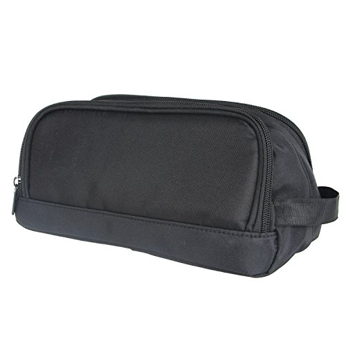 Damero Schwarz Universal Organiser Tasche mit Doppelschicht Sporttasche Tragtasche für Reise zum Ladegrät/Eletronisches Zubehör für Reiseorganisator (Groß) - 2