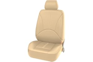 Asudaro Funda De Asiento De Coche Cuero, Funda del Reposacabezas del Asiento del Coche Funda De Asiento Delantero Impermeable para Coche para Coche CamióN SUV Furgoneta
