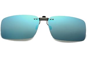 DAUCO Aufstecker Sonnenbrille für Brillenträger mit Brillen-Etui für Herren und Damen Sonnenbrillen-Clip